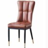 dining chair Kitchen Dining Room Furniture Chairs Dining Chairs Modern Leather High Back Padded Soft Seat Dining Chair Water Proof Leather Side C
