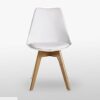 Life Interiors Lorenzo Retro Dining Chair 2-Piece Set, White