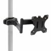 Mount-it! Universal VESA Pole Mount with Articulating Arm | Full Motion TV Pole Mount Bracket | VESA 75 100 | Fits TVs or Monitors Up to 32 Inche