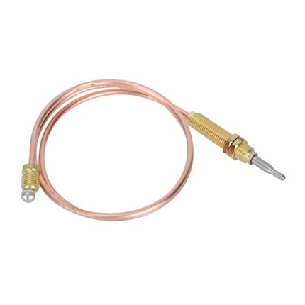 DEWIN Thermocouple, Gas Thermocouple M8 Thread Heating Gas Thermocouple Probe 600mm for Fireplace BBQ Grill Accessories