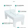 Toilet Stool Squat for Adults,Sturdy Plastic Portable Bathroom Toilet Step Poop Stool Healthy Gift for Seniors Everyone