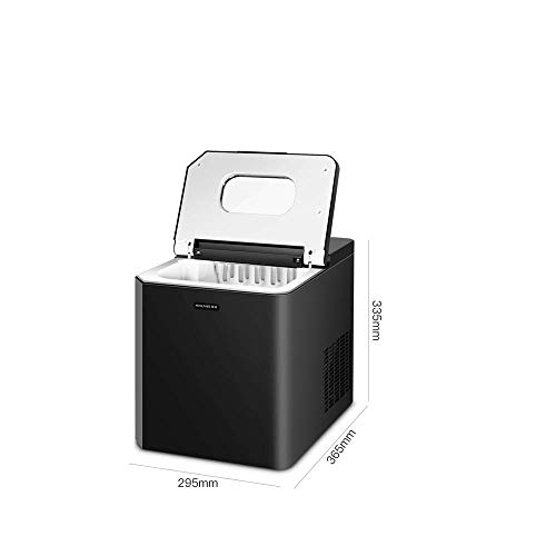 JJZXD Countertop Ice Maker - Ice Cubes Ready in 9 Minutes - Makes 25 KG Ice in 24 hrs - Perfect for Water Bottles, Mixed Drinks - Portable Stainl