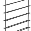 Whitmor Door Shoe Rack, 7.5x22.625x41.80, Gunmetal Gray