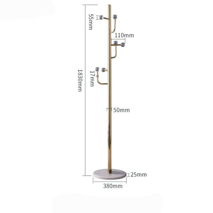 maozi Metal Coat Hanger Design Floor-to-ceiling Coat Rack Standing Bedroom Furniture Floor-to-ceiling Coat Hanger (Color : D, Size : Light Grey)