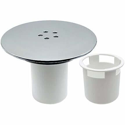 Shower Drain Cover, Shower Trap Cover Replacement, 90mm / 115mm Shower Plughole Cover, Shower Waste Trap Cover, Shower Tray Plug Hole Cover Chrom