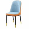Kitchen Dining Room Furniture Chairs Water Proof PU Leather Dining Chair With Metal Legs Faux Matte Suede Leather Dining Chairs Accent Chairs For