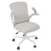 Fullwatt Office Chair, Flip-up Armrest Ergonomic Desk Chair Computer Task Chair Mesh with Armrests lumbar support Mid-Back for Home Office Confer