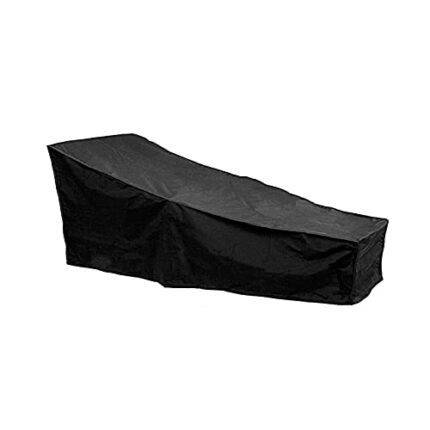 WorthPlanet Sun Lounger Cover 420D Oxford Fabric Garden Sunbed Cover 208 x 75 x 40/80cm Waterproof Patio Chaise Lounge Cover for Outdoor Garden Y