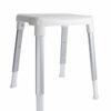 Croydex Large Adjustable Shower Stool, White