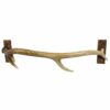 Towel Bar in Rustic Faux Antler Design - Wall Mounted Towel Holder for Cabin Lodge Decor