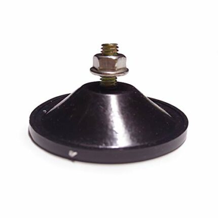 M6 - D 5.5 cm (D 2.16") Strong PVC Screw Suction Cup Hook with Lock Nut,Thickened Edge Design for Enhanced Suction,5 PCS/Pack（Recommend (Black)