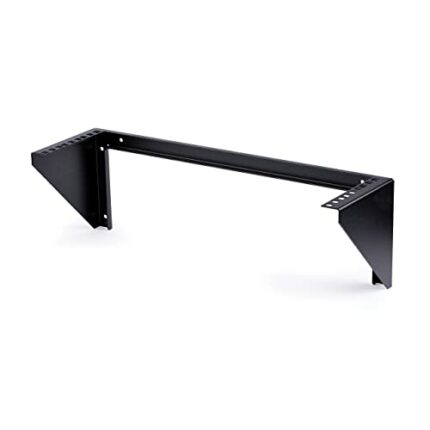 StarTech.com 3U Wall Mount Patch Panel Bracket - 19 in - Steel Vertical Patch Panel Mounting Rack for Networking Equipment (RK319WALLV) , Black
