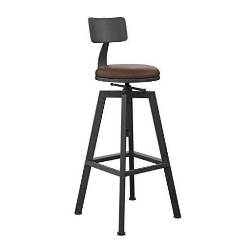 SDFGH Bar Stool Chairs High Chair Simple Wrought Iron Bar Chair Gold Stool Dining Chair Nordic Pub Accessories Leisure