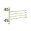 HIGOH Towel Racks,Towel Holder Towel Rail for Bathroom, Finish Rotating Towel Bar Clothes Hanger, Crystal Towel Holder, Wall Mounted Towel Hanger