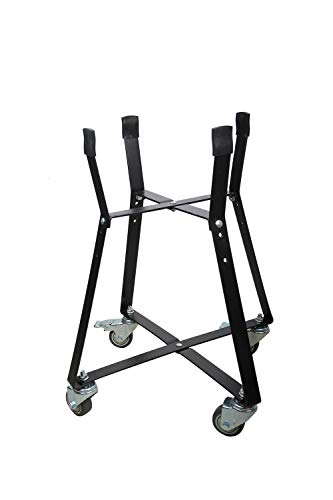 Dracarys Rolling Cart for Minimax Big Green Egg Accessories,Green Egg Rolling Nest with Heavy Duty Locking Caster Wheels Powder Coated Steel Roll