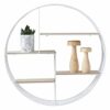AC Design Furniture Shelf, Wood, Bianco, 10 x 45 x 45 cm