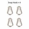 Sun Shade Sail Hardware Kit, Tiberham Heavy Duty Anti-Rust Rectangle/Square Shade Sail Installation for Patio Lawn and Garden (44 Pcs)