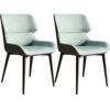 Kitchen Dining Room Furniture Chairs Modern Kitchen Dining Chairs Set Of 2，Water Proof PU Leather Side Chair with Carbon Stee Legs Kitchen Living