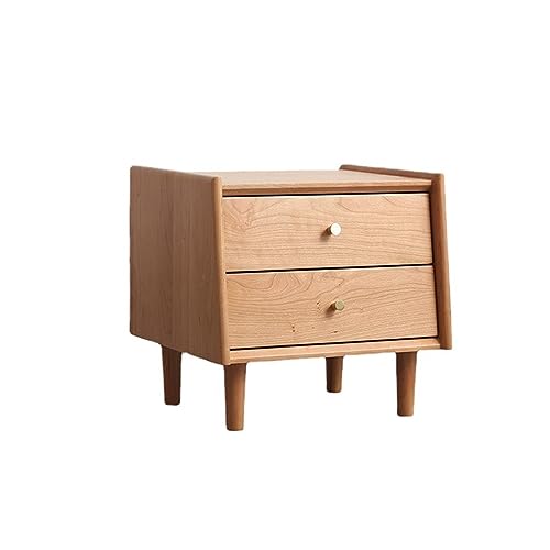 N/A Large Storage Space Storage Bedroom Bedside Small Corner Cabinet Solid Wood Bedside Table
