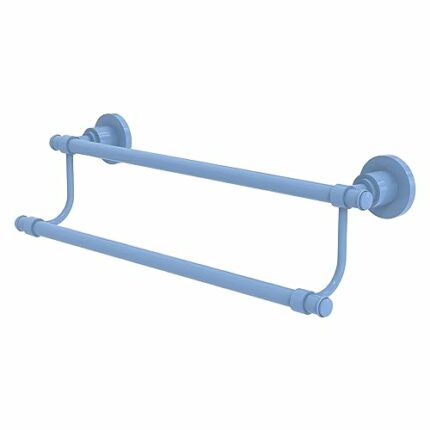 Allied Brass WS-72/24-FTB Washington Square Collection 24 Inch Double Towel Bar, Flat Troll Blue