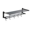 HIGOH Towel Rack Bath Towel Rack, Light Bathroom Towel Holder, Nordic Bathroom Rack Toilet Home Bathroom Hardware