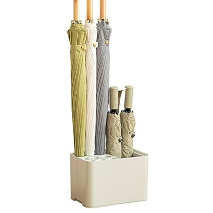 SEYFI Umbrella Stands,Plastic Umbrella Stand, Japanese-Style Umbrella Rack Can Store 9 Long Umbrella 6 Short Umbrella, for Entrance Passage, Fron