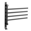 HIGOH Towel Rack Bathroom Towel Bar Bathroom Kitchen Durable Towel Rack Towel Rail Can Be Rotated Multi-Layer Stainless Steel 304 Material Tower