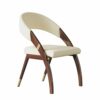 WALNUT Comfortable Dinning Chair Home Bedroom Dining Chairs Designer Kitchen Household Items (Color : Argento, Size : 52 * 60 * 83cm)