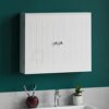 Bath Vida Double Door Wall Mounted Bathroom Cabinet, Wood, White
