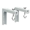 Morobor Universal Projector Screen L-Bracket Wall Hanging, 2pc Adjustable Extension with Hook Manual, Wall or Ceiling Mount - Includes Hooks and