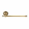Oumefar Antique Towel Rack Brass Towel Rails Wall Mount Towel Rods Single Pole Bar Retro Toilet Roll Holder For Bathroom