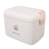 Plastic Medicine Box, Household Medicine Storage Box, Anti-aging, Large Capacity, Sturdy for Hiking and Mountaineering (Type B)