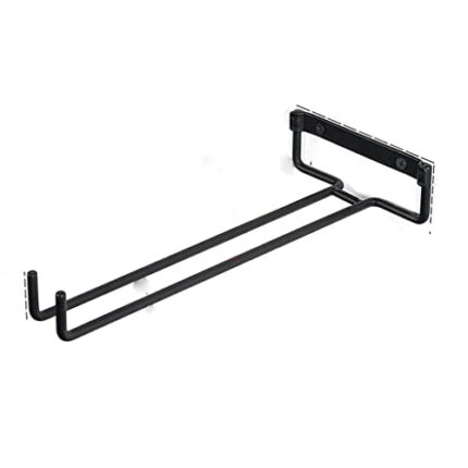 KTSCFS Metal Holder Rack Useful 30cm Wine Rack Glass Holder Hanging Bar Shelf Kitchen/Restaurant Wine Glass Storage Bottle Hold