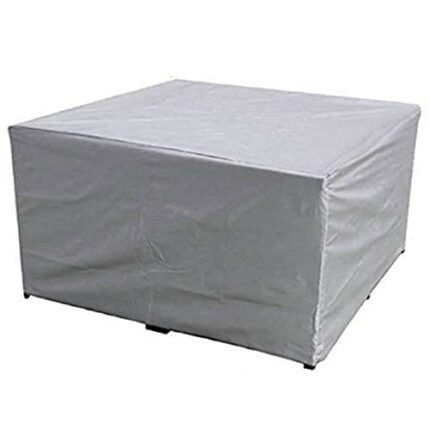 JUZHOUHUI Outdoor Waterproof Patio Table Cover,Patio Furniture Set Cover,Lawn Patio Furniture Cover with Padded Handles for Outside Dining Table