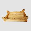 taimowei Heavy Duty Bath Stool Wooden, Shower Stools Solid Foot Stool Bench Antiskid Stable for Bathroom Max 150 Kg 25 * 13 * 6Inch,Household Goo