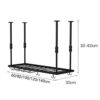 EMISOO Ceiling Wine Rack with Glass Holder, Hanging Wine Storage Display Racks Shelf Glass Rack Wine Bottle Holder for Under Cabinet, Kitchen, Ba