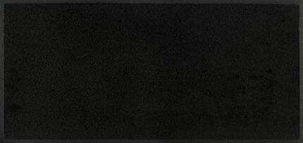 wash+dry Doormat, Polyamide Underside: nitrile rubber, Raven Black, 75x35 cm
