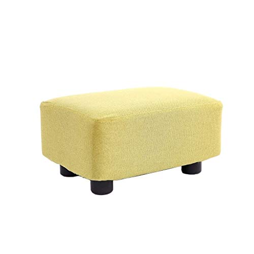 LUKEO Solid Wood Stool Removable Chair Fashion Sofa Stool Fabric Bench Adult Round Stool Shoe Bench (Color : 3-pack)