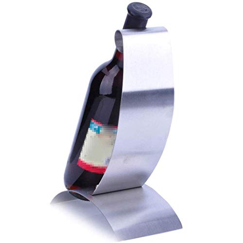 CZDYUF Stainless Steel Wine Rack - Creative Wine Rack Fashion Bar Wine Rack Decoration (21 * 10 * 29 Cm)