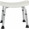Bath Stools,Shower Stool Bath Chair Bath Seat Anti-Slip Adjustable Height Stable Lightweight Aluminum Handicapped Woman Wears 150Kg