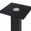 Monoprice Elements Speaker Stand - 28 Inch (Pair) with Cable Management, Strong Tempered Glass Base with Floor Spikes, Black (139494)