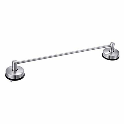 Towel Rack Wall Mounted Towel Rail Sucker Towel Bar Stainless Steel Single Bar Brushed Finish Bathroom Kitchen Shower Rustproof Towel Holder