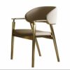 JJZXD Metal Chairs Dining Room Comfortable Armrests Relaxing Chair Adults Furniture