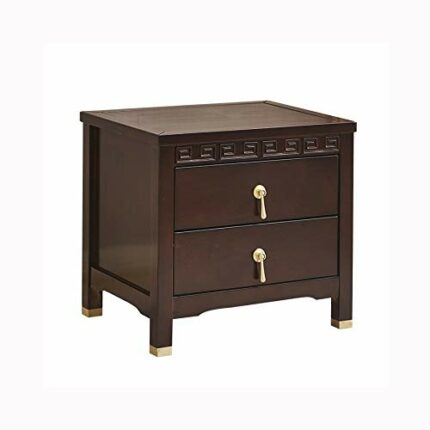 N/A Solid Wood Bedside Table Simple Bedroom Locker, Solid Wood Bedside Table