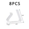 BEIIEB 8 pcs Transparent Tablecloth Clips, Plastic Tablecloth Fixing Clips, Household Anti-slip Fixer, suitable for 3.5-5cm Office Thickness, sui