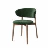 WALNUT Dining Chairs Relax Ergonomic Dining Chair Kitchen Leathr Wooden Home Furniture (Color : 3-pack, Size : Light Grey)