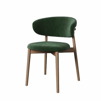 LEIGE Dining Chairs Relax Ergonomic Dining Chair Kitchen Leathr Wooden Home Furniture (Color : black-Soul Eater1, Size : Light Grey)