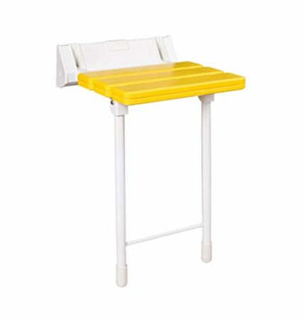 Bath Stools,Foldable Wall Bath Stool Aluminum Alloy Wall-Mounted Shower Seat Stool with Leg Change Shoes Stool,Bathroom Stool Adjustable Height S