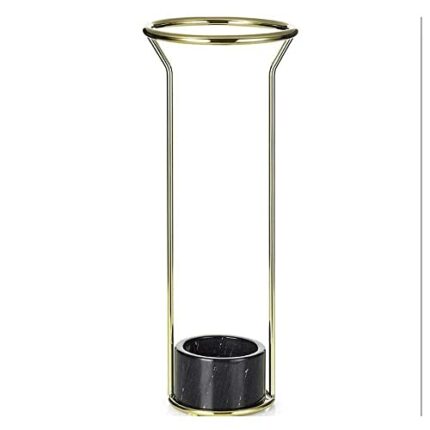 HIGOH Umbrella Stands, Drain Tray Home Living Room Umbrella Stand Floor Type Hotel Lobby Office Umbrella Stand/Galvanized Iron, Natural Marble Um
