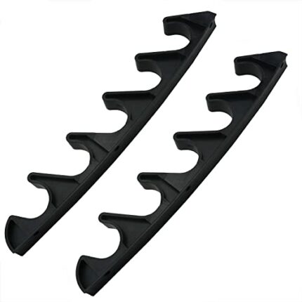 Adjustment Bracket CHENJIN 2PCS 6 Position Nylon Black Adjustment Brackets for Patio Outdoor Lawn Yard Furniture or Chaise Lounges, Back-Height M
